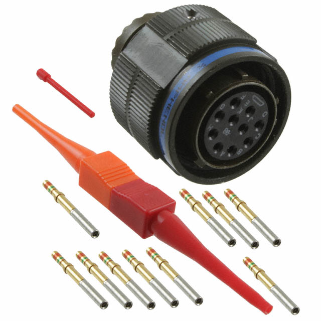 CONN PLUG FMALE 10POS GOLD CRIMP【D38999/26WC98SN】